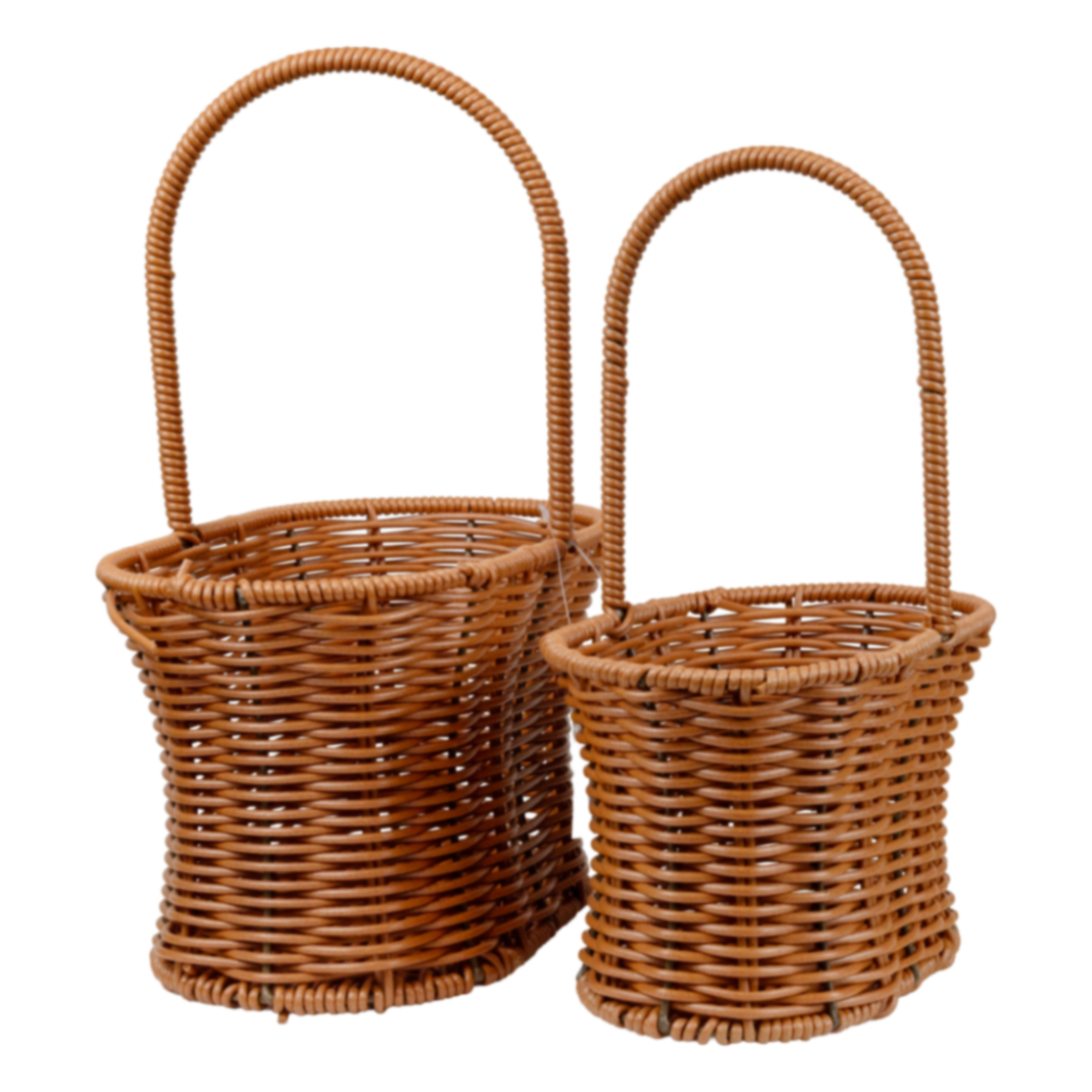 Willow baskets 21x 14x H28 cm, 24x 17x H31 cm, 2 pcs